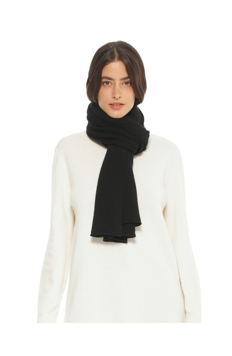 Monticelli Cashmere Pure Cashmere Cloud-Soft Scarf, Main, color, Black