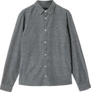 AllSaints Lorella Rib Cotton Button-Up Shirt
