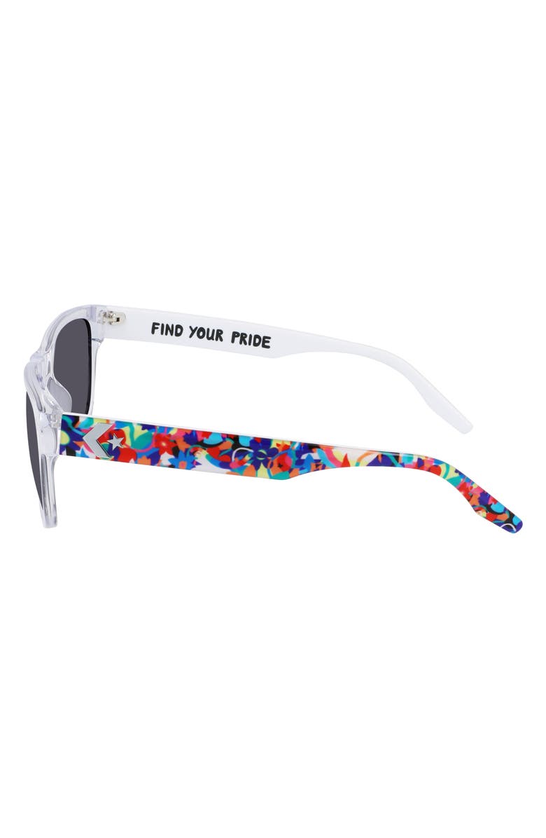 Converse Pride Stand Proud 57mm Mirrored Sunglasses, Alternate, color,