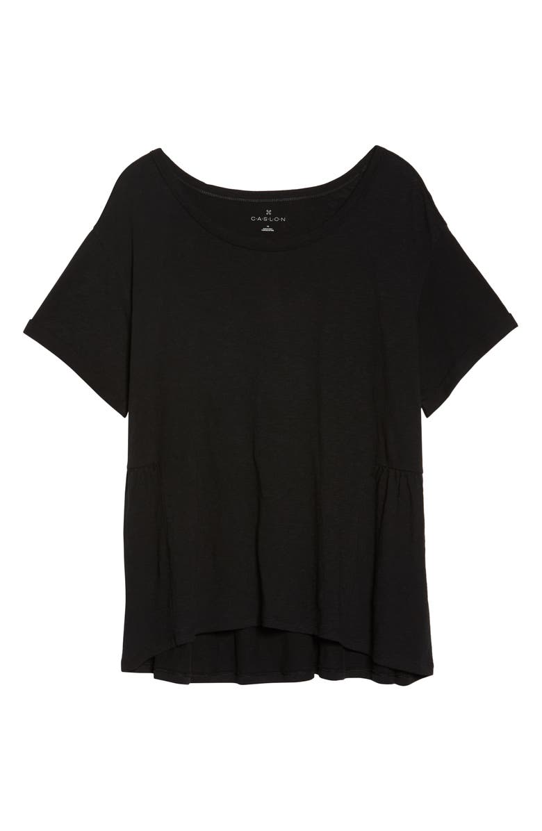 Caslon<sup>®</sup> Back Peplum Tee, Alternate, color,
