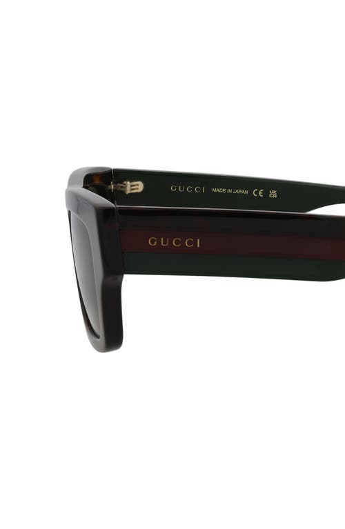 Gucci Novelty 55mm Rectangular Sunglasses