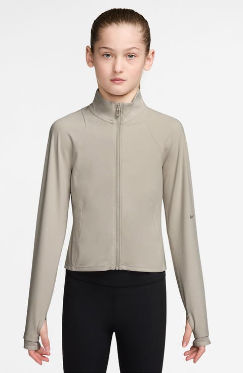 Kids' Mavn Dri-FIT Full Zip Long Sleeve Top