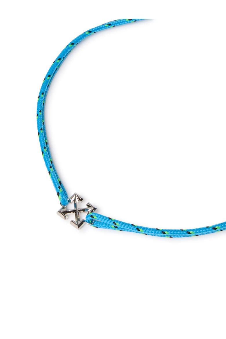 Men's Blue Rope Necklace With Arrow, Alternate, color, Blue