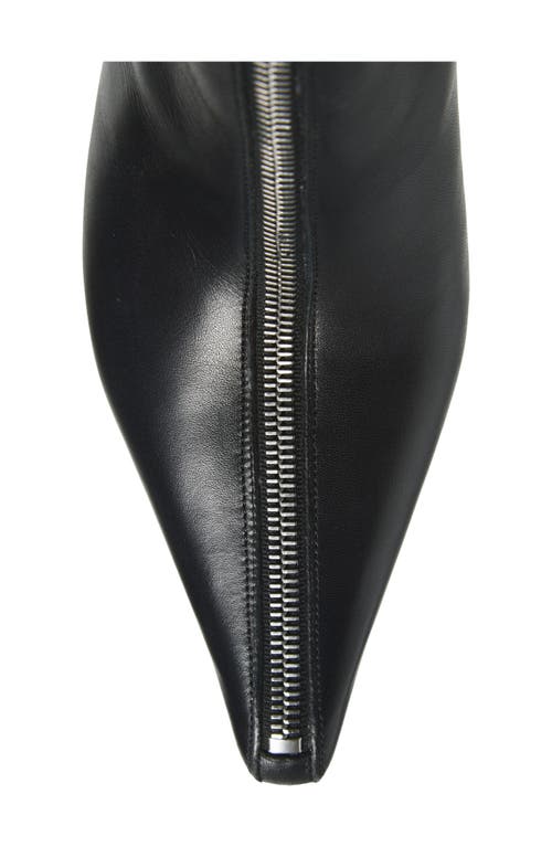 Alexander Wang Vera 85mm Knee High Zip Boots In Black
