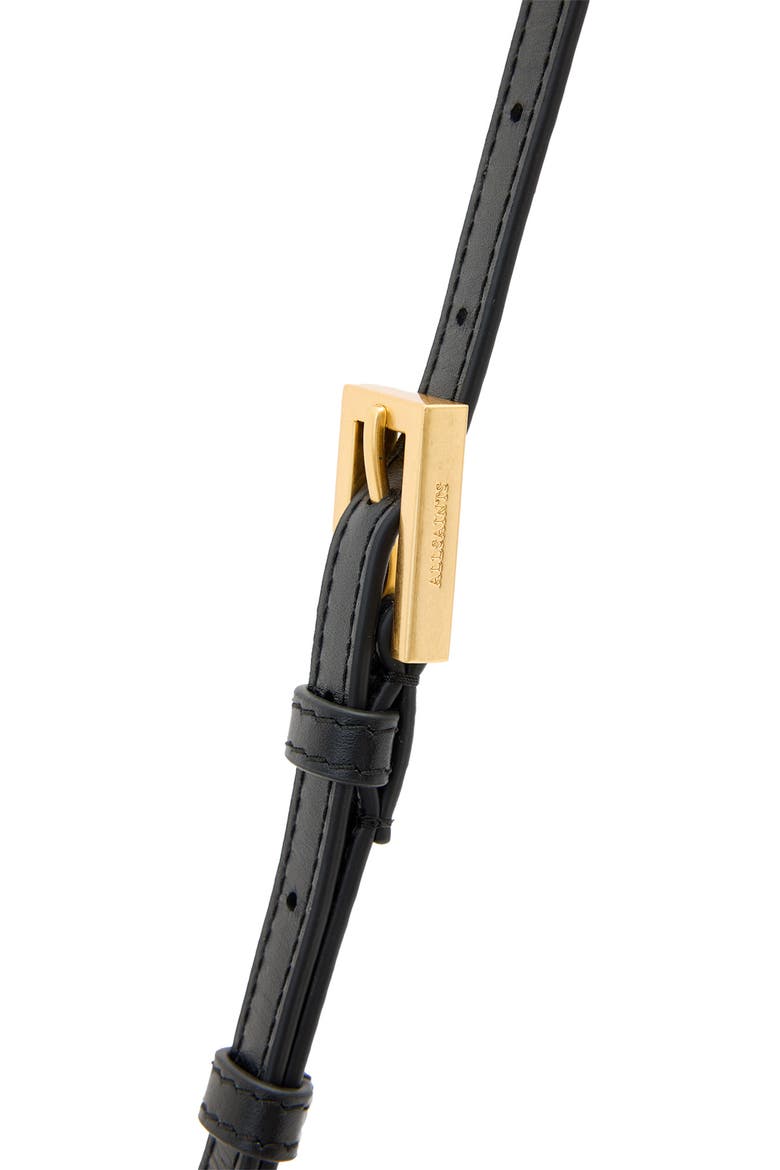Maeve Leather Crossbody Wallet, Alternate, color, BLACK