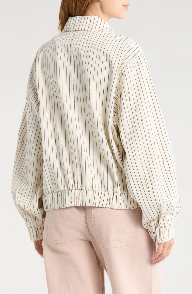 BLANKNYC Railroad Jacket, Alternate, color, Sail Away - Rail Road Fabric