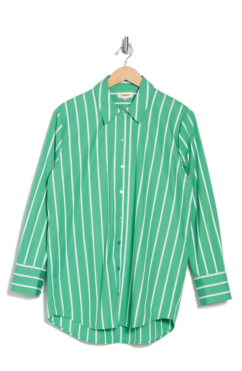 L'AGENCE Malia Button-Up Shirt, Alternate, color,