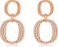 SUZY LEVIAN Pavé Cubic Zirconia Drop Earrings