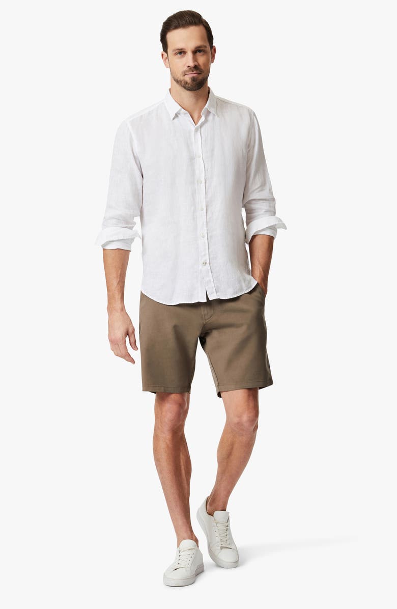 34 Heritage Arizona Slim Fit Flat Front Chino Shorts, Alternate, color, Walnut High-Flyer