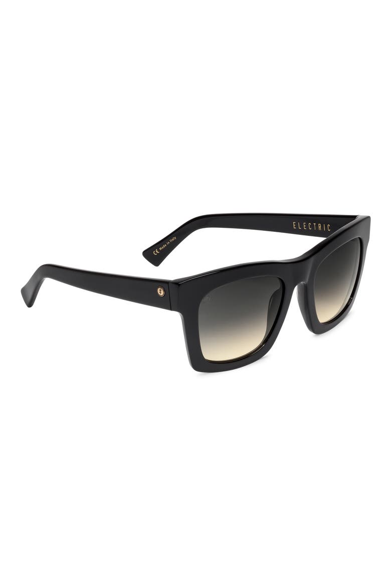 'Crasher' 53mm Retro Sunglasses, Alternate, color, GLOSS BLACK/ BLACK GRADIENT