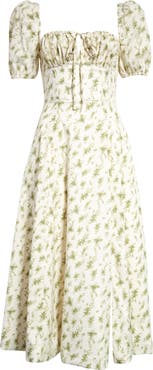 HOUSE OF CB Tallulah Puff Sleeve Midi Dress