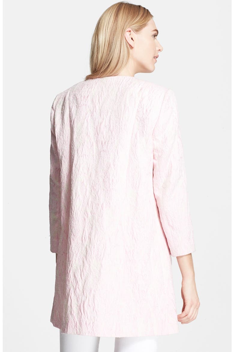 Collarless Textured Coat, Alternate, color, PINK