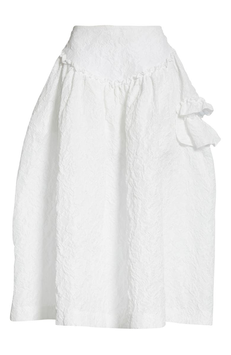 Simone Rocha Cloqué Midi Skirt, Alternate, color,