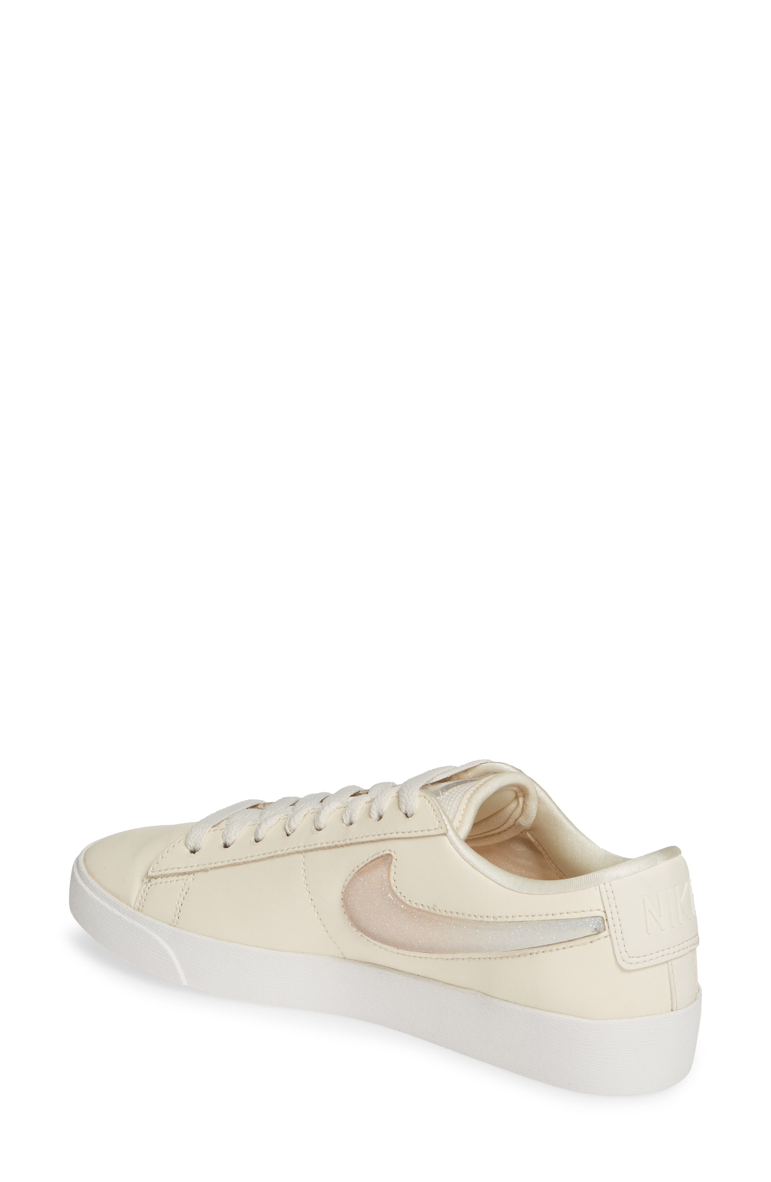 Blazer Low LX Sneaker, Alternate, color, PALE IVORY/ GUAVA ICE/ WHITE