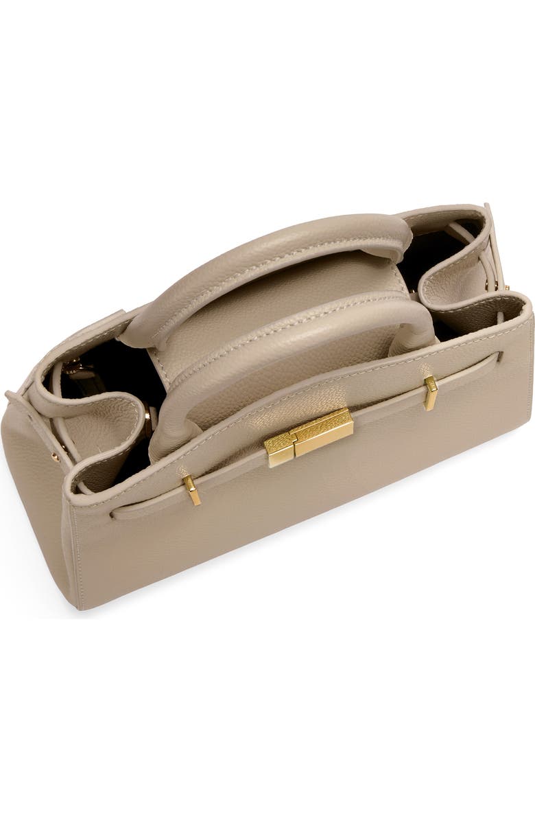 DeMellier The Small Hudson Leather Tote, Alternate, color, Light Taupe