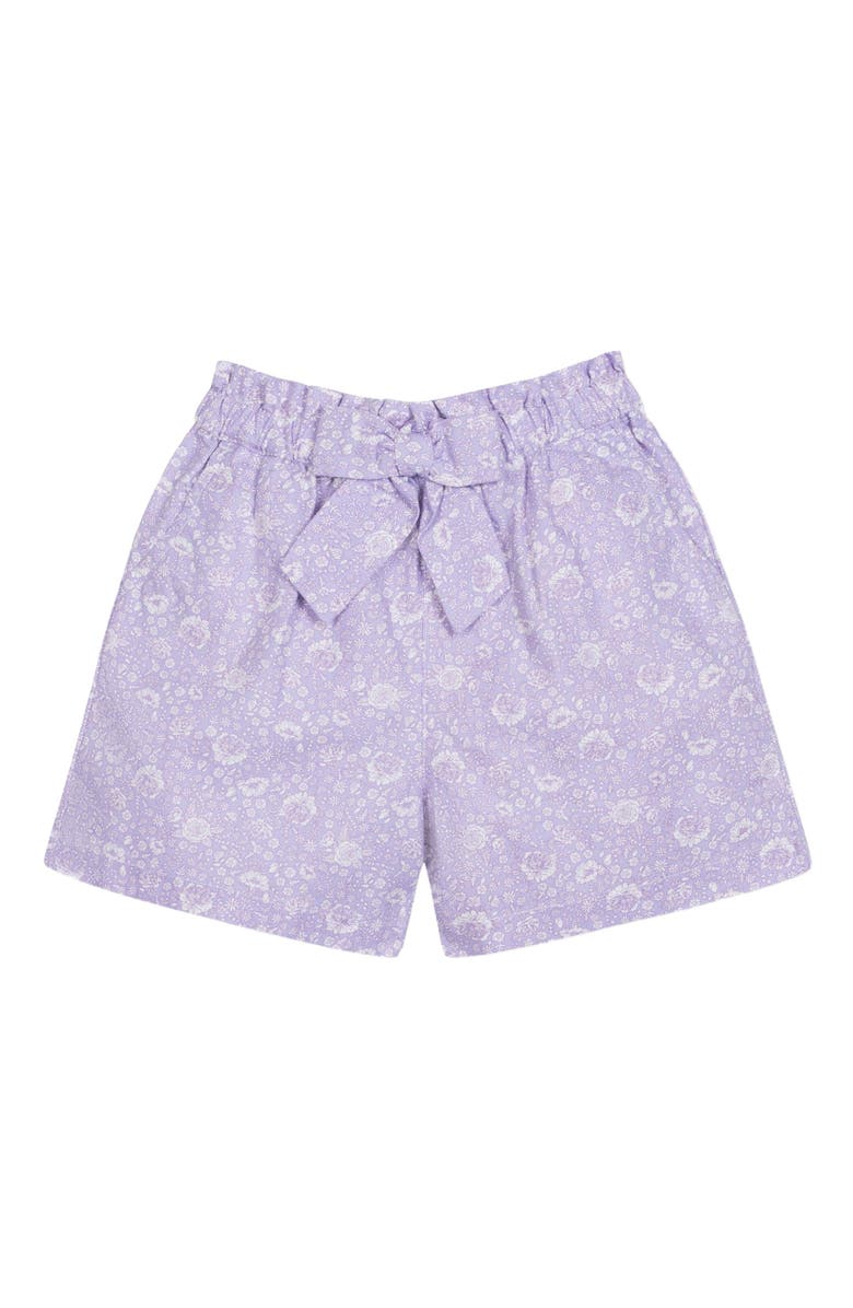 Hope & Henry Girls' Pull-On Cinched Waist Linen Short, Infant, Main, color,