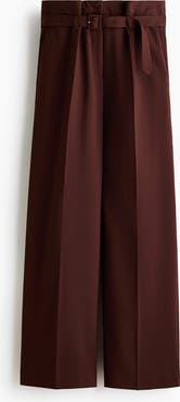 H&M Belted Paper Bag Trousers