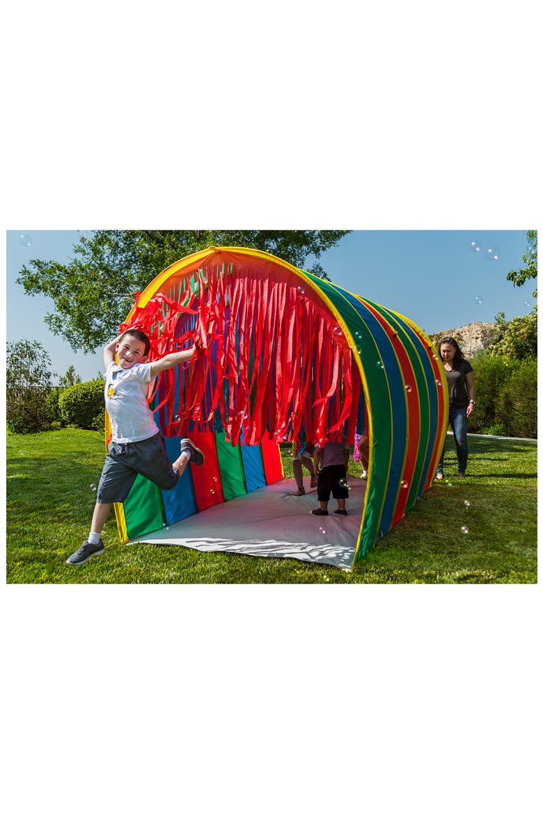 Giant Sensory 9.5-Foot Walk-Through Tunnel, Alternate, color, RED BLUE YELLOW