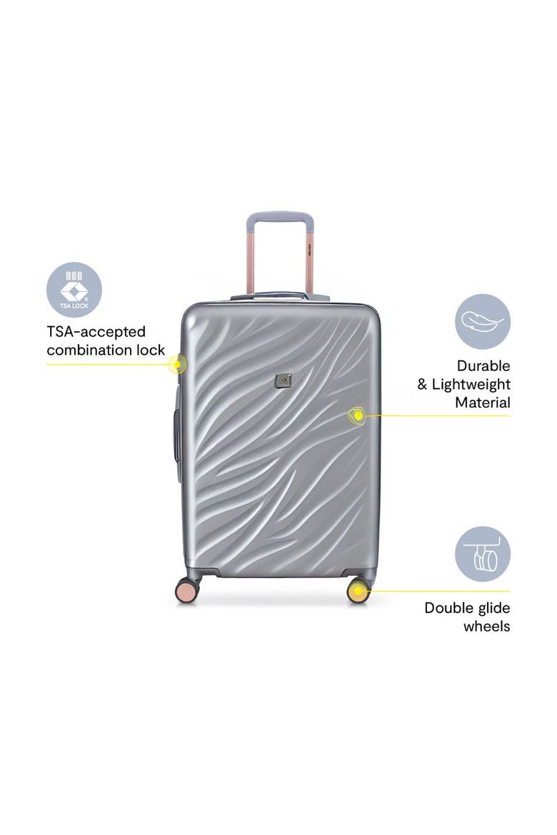 Alexis Hardside Expandable (21"/25"/29") 3 Piece Spinner Luggage Set, Alternate, color, Platinum/Rose Gold