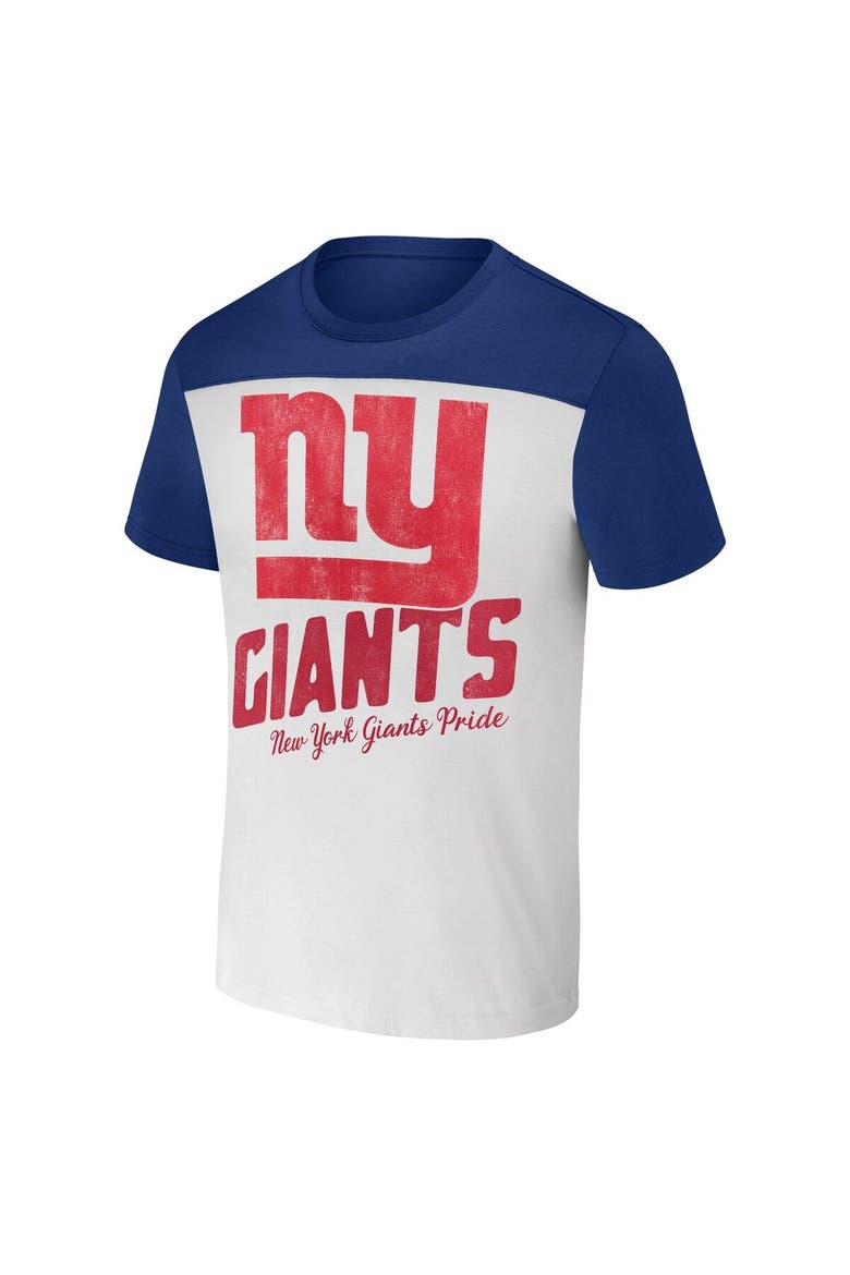 Men's NFL x Darius Rucker Collection by Fanatics Cream New York Giants Colorblocked T-Shirt, Alternate, color, Cream