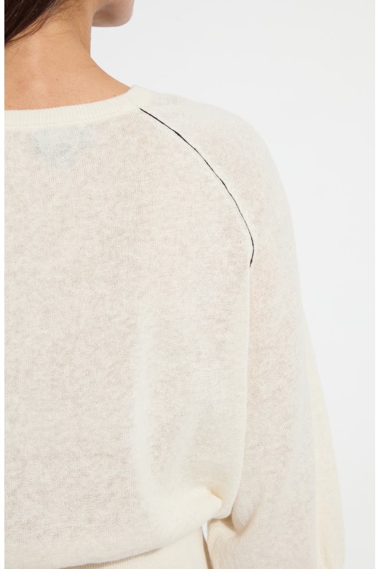 Anabela Linen Blend Sweater, Alternate, color, SEPIA