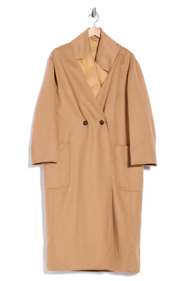 Callim Double Breasted Coat with Removable Vest, Alternate, color, MEDIUM BEIGE
