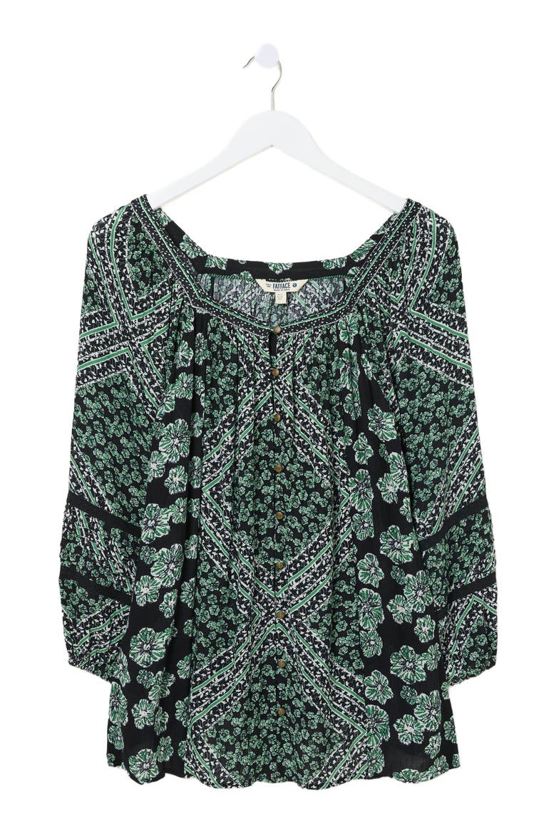 Women's Caitlin Spaced Floral Tunic, Alternate, color, Washed Black