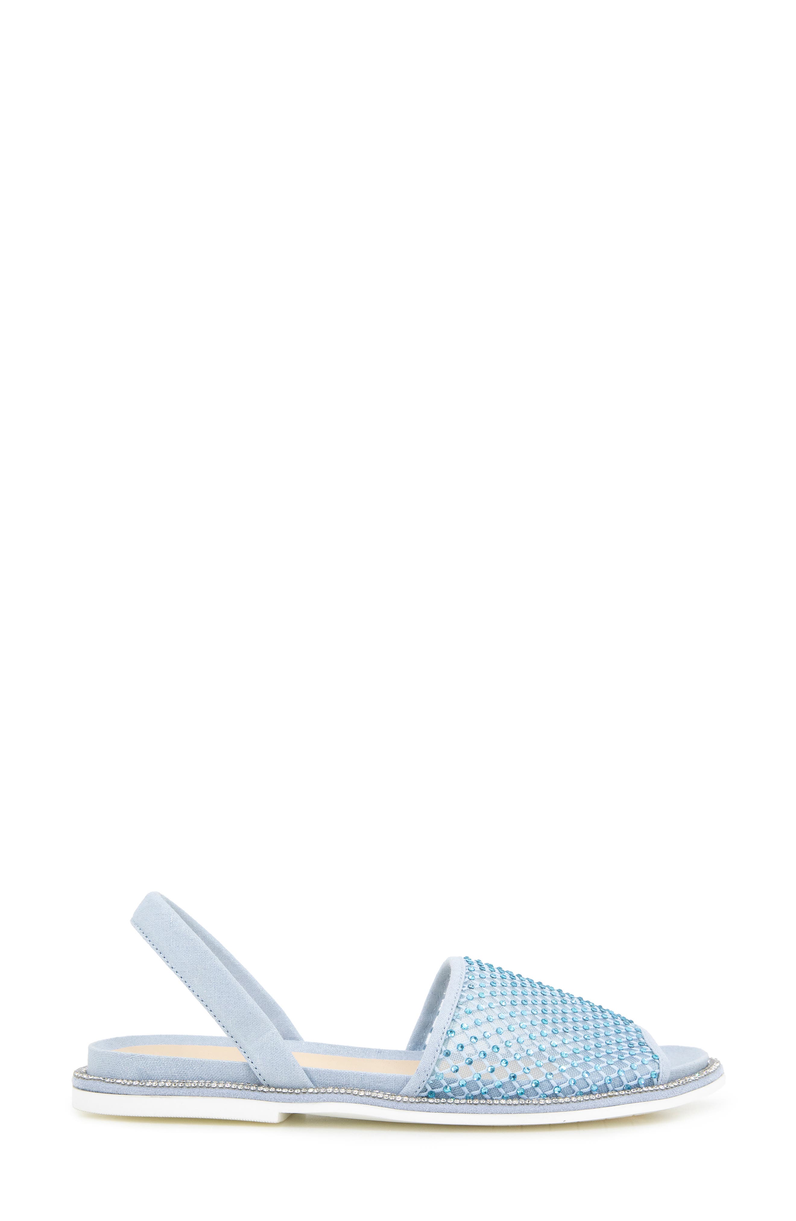 Saavi Rhinestone Mesh Sandal, Alternate, color, SKY BLUE CRYSTAL MESH