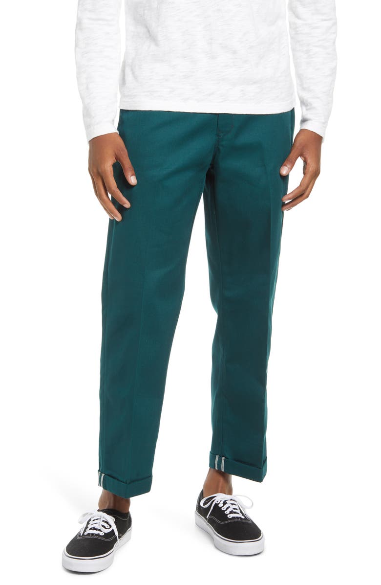 Dickies Men's R2R Regular Fit Cuffed Twill Pants, Main, color,