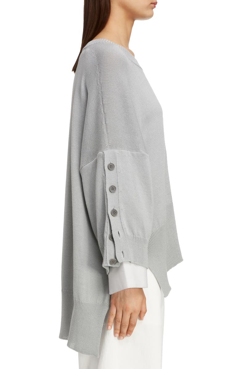 Y's by Yohji Yamamoto Button Sleeve Sweater, Alternate, color, 