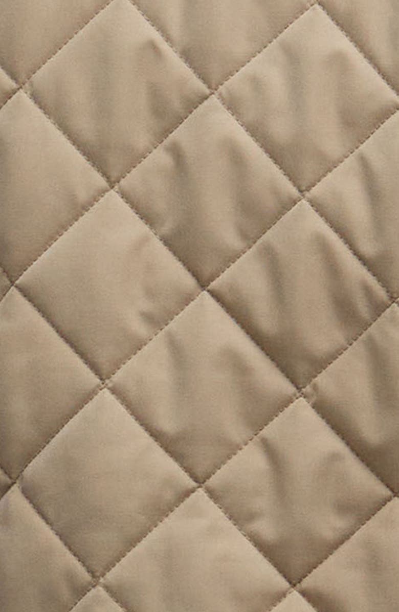 Barbour Shoveler Diamond Quilted Jacket, Alternate, color, Military Brown