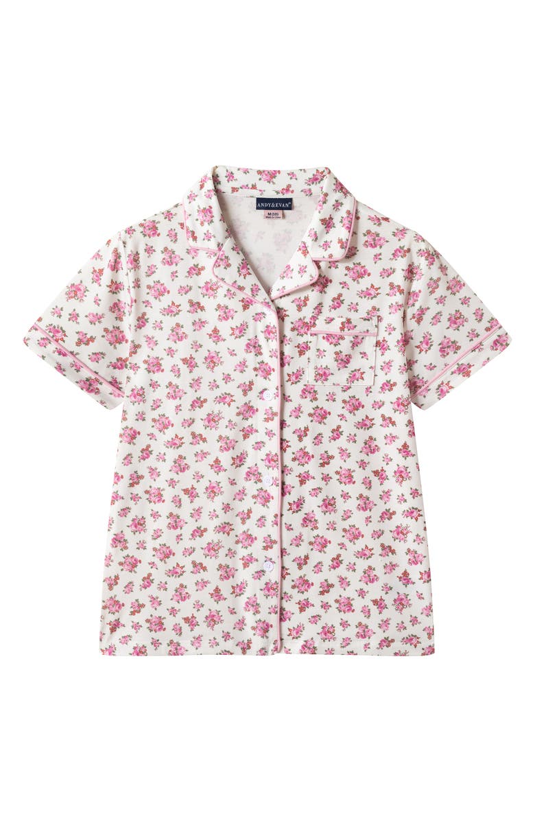 Andy & Evan Kids' Button Down Short Pajamas, Alternate, color, 