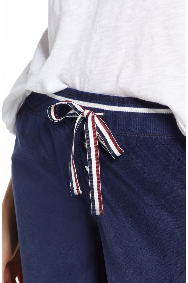 Oh My Velour Pajama Pants, Alternate, color, NAVY