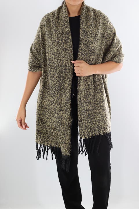 Plush Scarf with Fringe