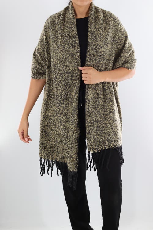 La Fiorentina Plush Scarf With Fringe