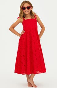 Beach Riot Kids' Little Cotton Eyelet Sundress