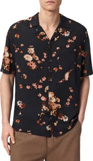 AllSaints Karmada Floral Camp Shirt