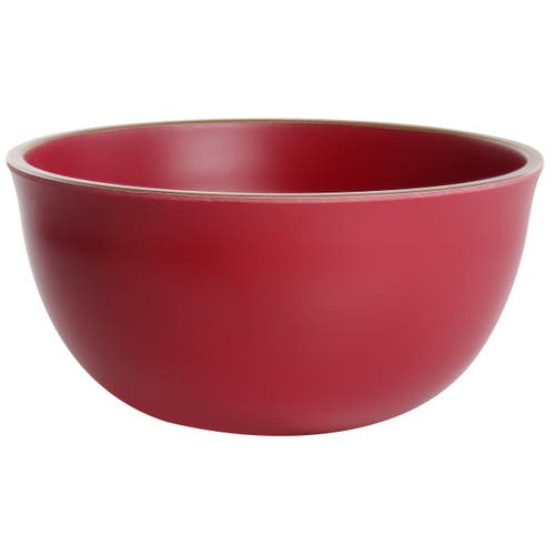 Gibson Home Rockabye 4 Piece Melamine Cereal Bowl Set In Red