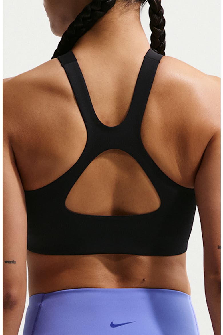 Universa Cutout Sports Bra, Alternate, color, BLACK/ ANTHRACITE