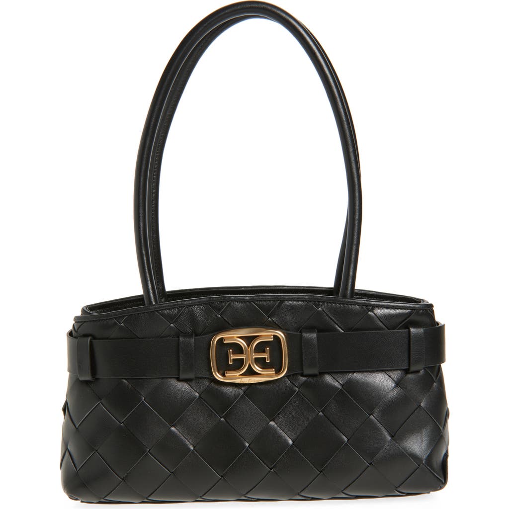 SAM EDELMAN SAM EDELMAN CLEO WOVEN LEATHER SHOULDER BAG