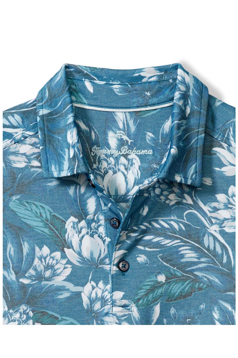Midnight Excursions Floral Piqué Polo, Alternate, color, ACADEMY