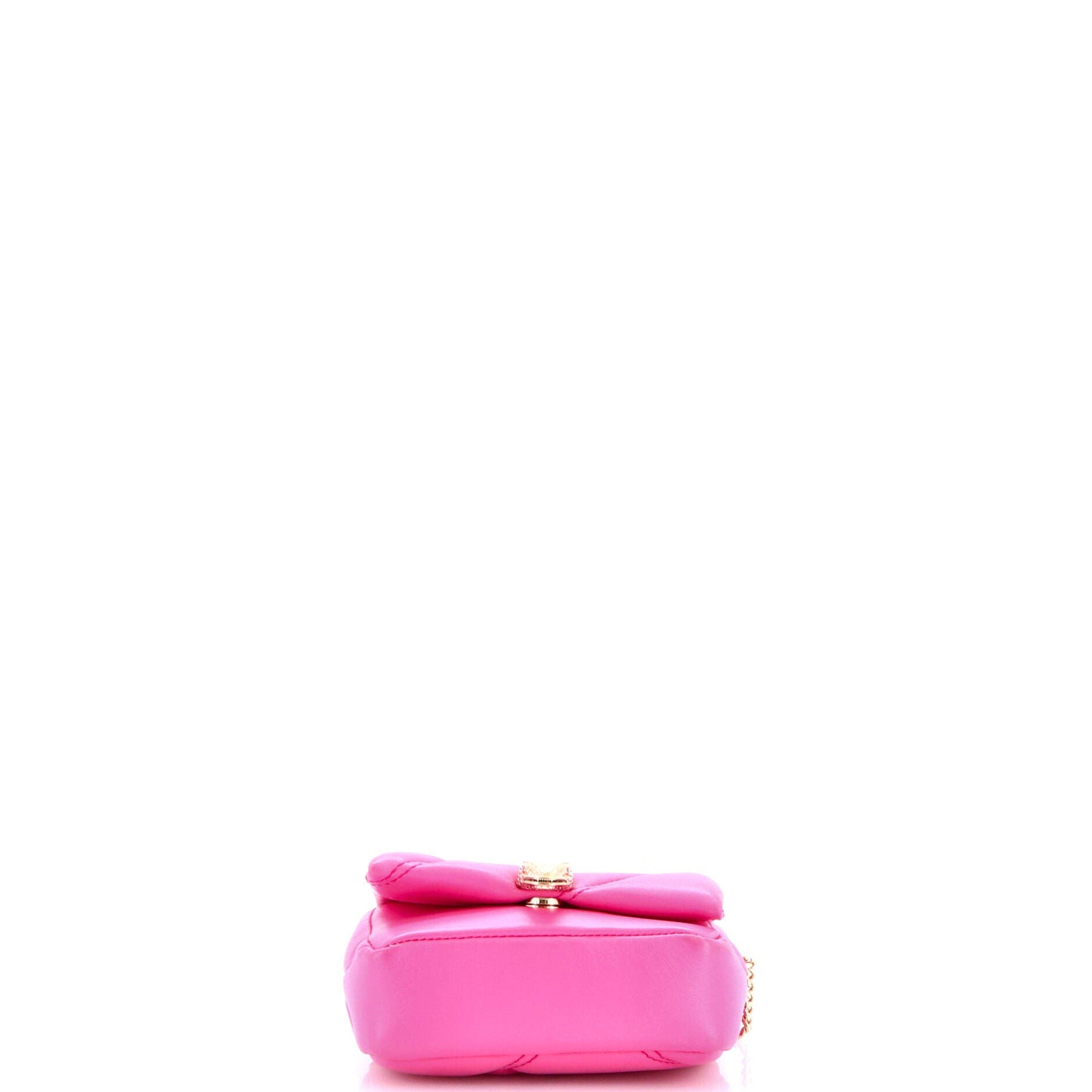 Serpenti Cabochon Shoulder Bag Diagonal Quilted Leather Micro, Alternate, color, Pink