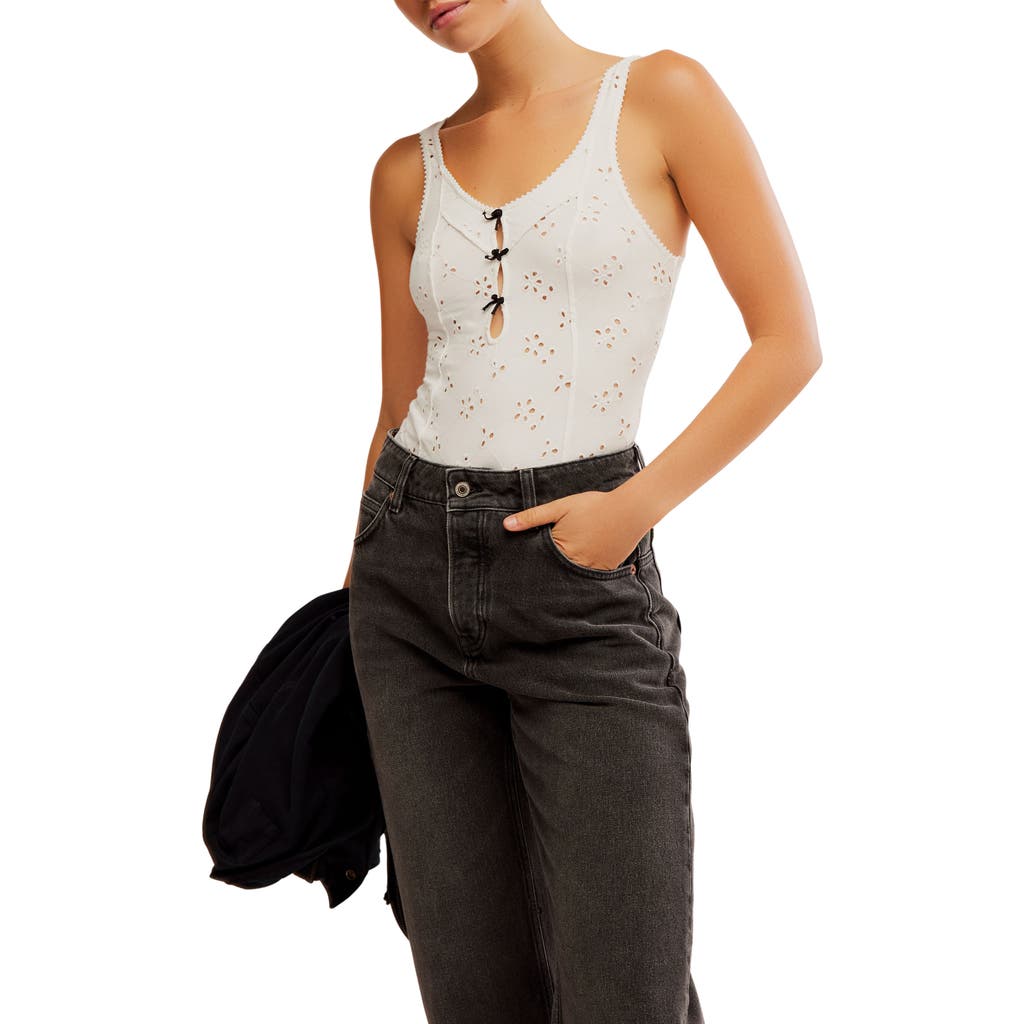 Shop Free People Full Bloom Embroidered Bodysuit