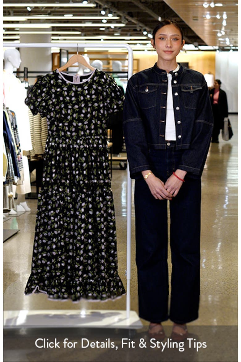 Fate Floral Tiered Puff Sleeve Maxi Dress video