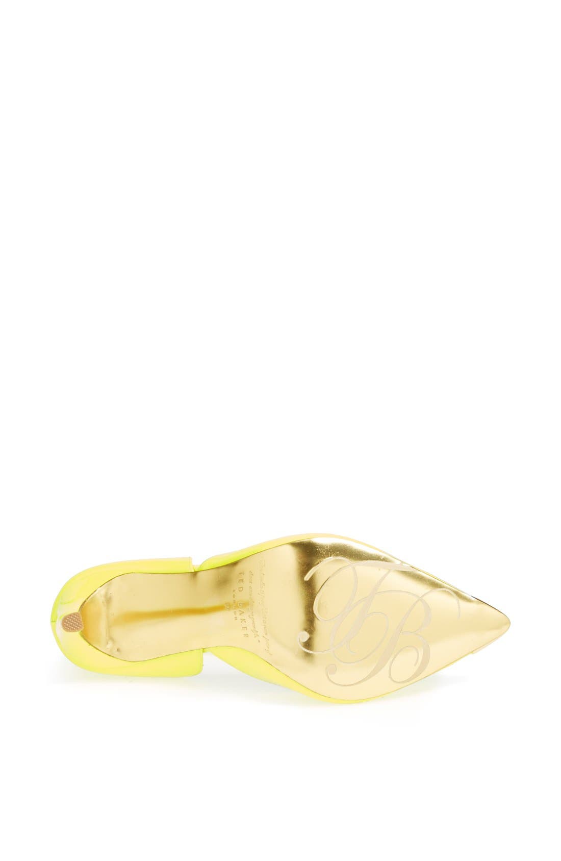 'Hariette' Patent Leather Pump, Alternate, color, YELLOW PATENT