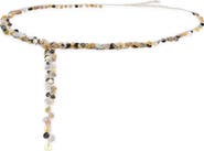MANGO Button Embellished Chain Belt