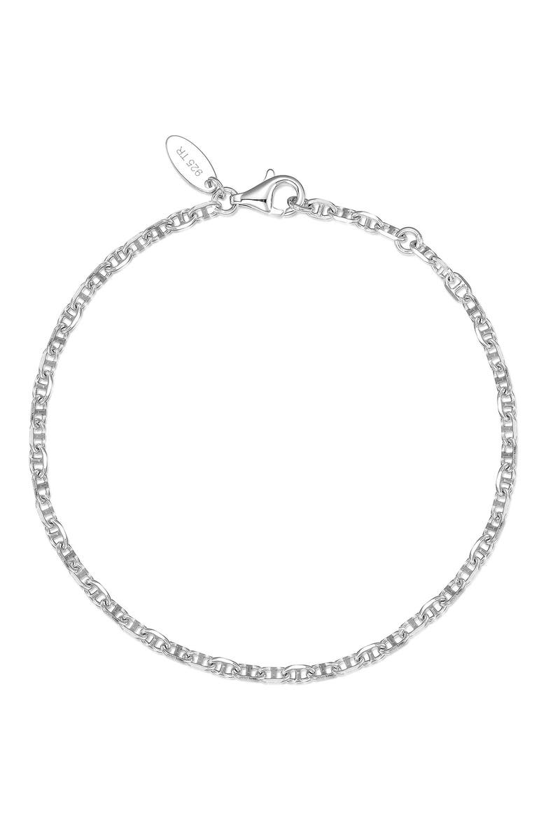 Medium Lucy Chain Bracelet, Main, color, SILVER
