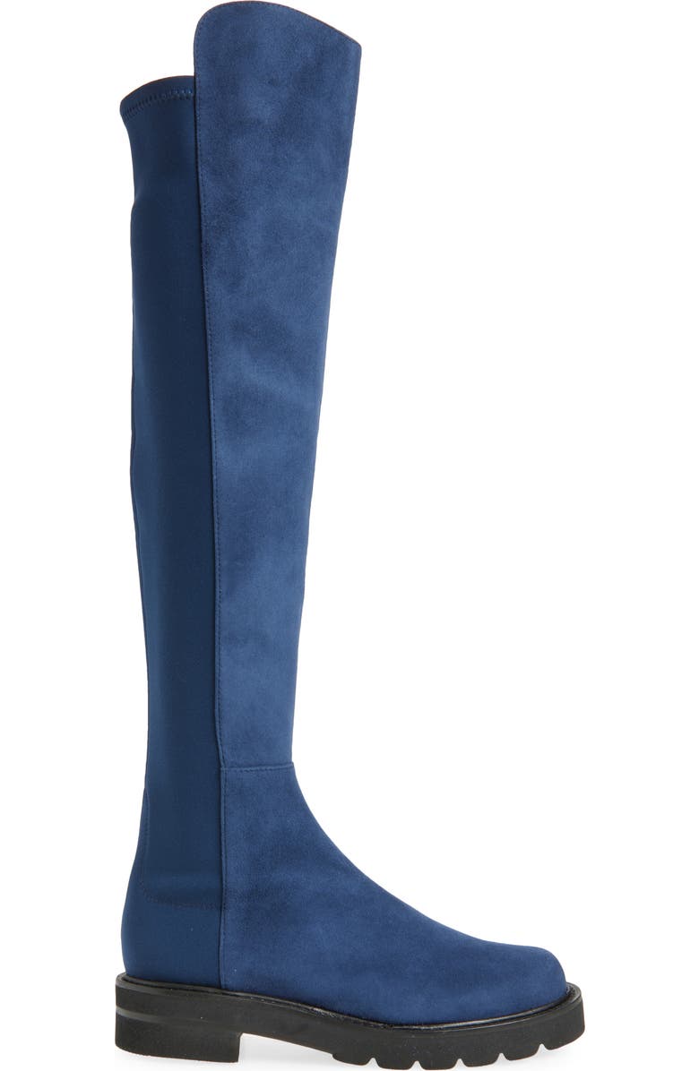 Stuart Weitzman 5050 Lift Over the Knee Boot, Alternate, color, Indigo