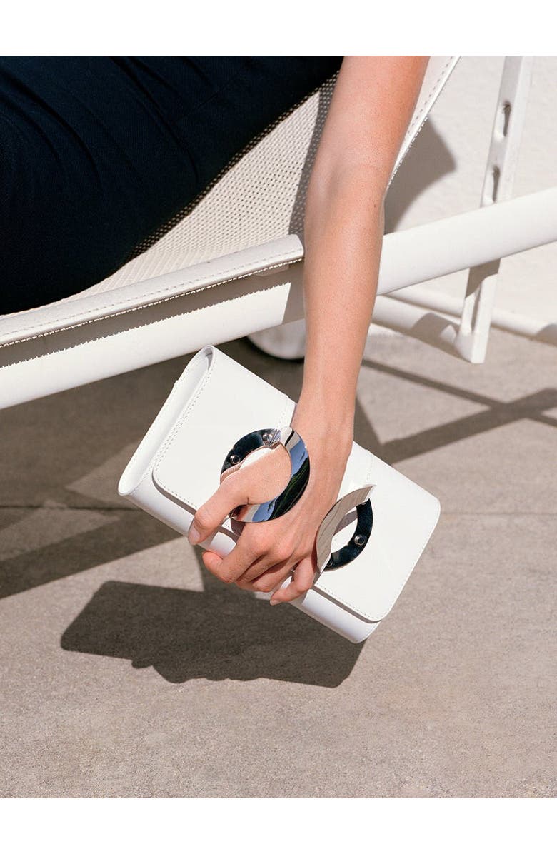 PERRIN PARIS La Croisette Strass Clutch, Alternate, color, Navy