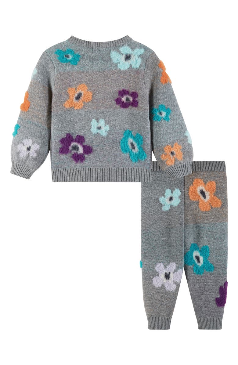 Andy & Evan Floral Sweater & Pants Set, Alternate, color, Grey Flowers